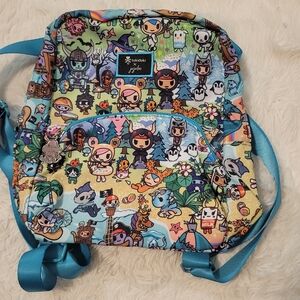 Tokidoki fantasy paradise jujube mini small teal backpack turquoise donutella